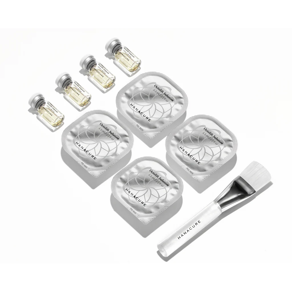 The All-In-One Facial® - Set - Visibly Lifts | Firms | Brightens | Multi-Benefit Mask (4 Facials + Brush)